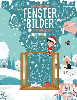  Fensterbilder Kreidemarker Weihnahten - Window Color Vorlagen für 