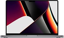 Apple MacBook Pro met Touch ID 14.2 (Liquid Retina XDR Display) 3.2 GHz M1 Pro (8-Core CPU, 14-Core GPU) 16 GB RAM 512 GB SSD [Late 2021, Frans toetsenbord, AZERTY] spacegrijs - refurbished