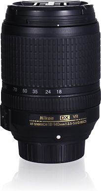 Image of Nikon AF-S DX NIKKOR 18-140 mm F3.5-5.6 ED G VR 67 mm filter (geschikt voor Nikon F) zwart (Refurbished)