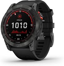 Garmin Fenix 7X 51 mm grigio ardesia con cinturino in silicone color nero [Wi-Fi, Solar Edition]