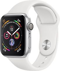 Apple Watch Serie 4 40 mm cassa in alluminio argento con Loop sportivo bianco [Wi-Fi]