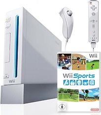 Nintendo Wii [controller incluso e Wii Sports, compatibile con GameCube] bianco