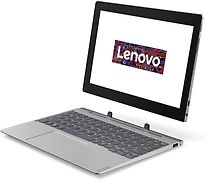 Lenovo Ideapad D330 25, 4 Cm (10, 1" Full Hd Ips Mat) Tablette 2 En 1 (Intel Pentium N4000, 4 Go De Ram, 64 Go Emmc, Intel Uhd Graphique 600, Wi-Fi, Windows 10 Home) Gris, Clavier Allemand Qwertz