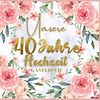 Unser 40 Jahre Hochzeit Gästebuch Ideen zur Feier der 40 Hochzeitstag