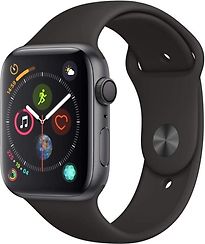 Image of Apple Watch Series 4 44 mm aluminium spacegrijs met sportarmband [wifi] zwart (Refurbished)