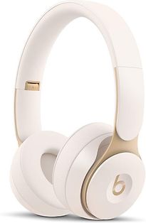 Casque Beats Solo Pro Sans Fil Avec Réduction Du Bruit - Puce Apple H1 Pour Casques Et Écouteurs, Bluetooth Classe 1, Mode Réduction Active Du Bruit, Mode Transparence, 22 Heures D'Écoute - Crème