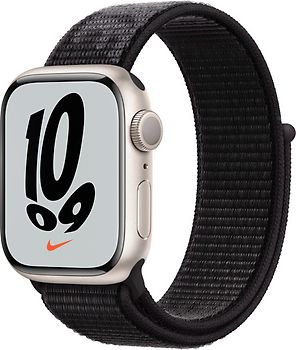Todavía Dibuja una imagen Escultor Comprar Apple Watch Nike Series 7 45 mm Caja de aluminio en estrella polar  con correa Nike Sport Loop negro [Wifi] barato reacondicionado | rebuy