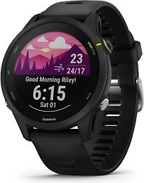 Garmin Forerunner 255 Music Noir Et Bracelet En Silicone Noir