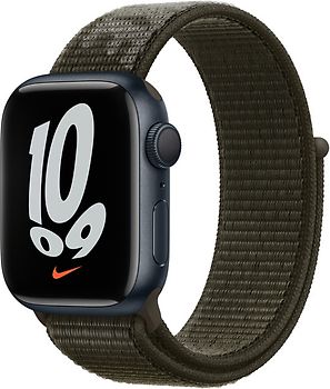 Vervloekt regel Ontvanger Refurbished Apple Watch Nike Series 7 45 mm kast van middernacht aluminium  met geweven Nike sportbandje bruin [wifi] kopen | rebuy