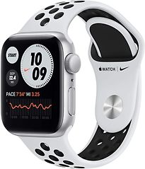 Image of Apple Watch Nike SE 40 mm kast van zilver aluminium met zilver/zwart sportbandje van Nike [wifi] (Refurbished)