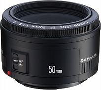 Image of Canon EF 50 mm F1.8 II 52 mm filter (geschikt voor Canon EF) zwart (Refurbished)