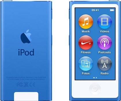 T Jurassic Park los van Refurbished Apple iPod nano 7G 16GB blauw [2015] kopen | rebuy