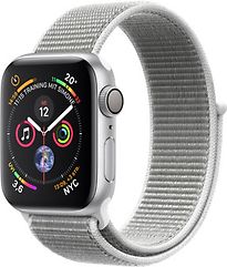 Apple Watch Serie 4 40 mm cassa in alluminio argento con Loop sportivo muschel [Wi-Fi]