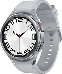 Samsung Galaxy Watch6 Classic 47 mm Cassa in acciaio inossidabile color silver con Cinturino di pelle S/M silver [WiFi]