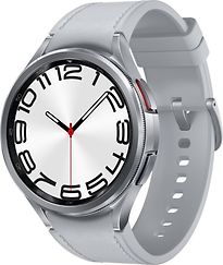 Samsung Galaxy Watch6 Classic 47 mm Cassa in acciaio inossidabile color silver con Cinturino di pelle M/L silver [WiFi]