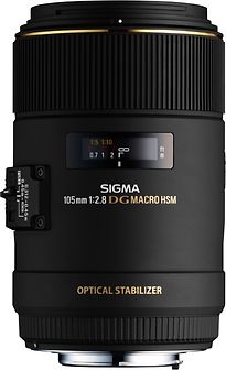 Image of Sigma 105 mm F2.8 DG EX HSM OS Macro 62 mm filter (geschikt voor Canon EF) zwart (Refurbished)