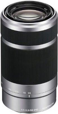 Sony E  55-210 mm F4.5-6.3 49  mm Obiettivo (compatible con Sony E-mount) argento