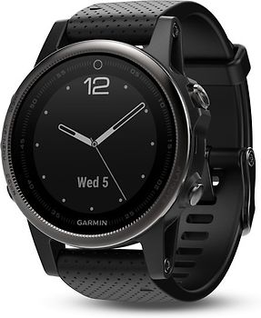 Refurbished Garmin Fenix 5S 42 mm Saphir Edition zwart met