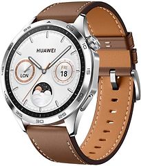 Huawei Watch GT 4 46 mm argento con cinturino di