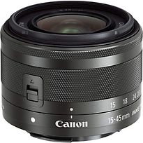 Image of Canon EF-M 15-45 mm F3.5-6.3 IS STM 49 mm filter (geschikt voor Canon EF-M) zwart (Refurbished)