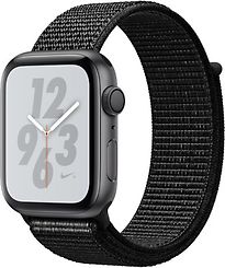 Image of Apple Watch Nike+ Series 4 44 mm aluminium spacegrijs met geweven Nike sportbandje [wifi] zwart (Refurbished)