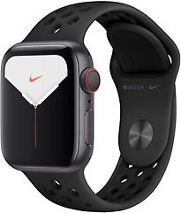 Image of Apple Watch Nike Series 5 40 mm aluminium kast space grey op sportbandje van Nike antraciet/zwart [wifi + cellular] (Refurbished)