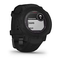 Garmin Instinct 2 Solar Tactical editie 45 mm zwart met een zwart siliconen polsband - refurbished