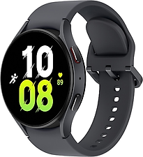 Image of Samsung Galaxy Watch5 44 mm horlogekast van Graphite Aluminium op Graphite Sport Band M/L [Wi-Fi] (Refurbished)
