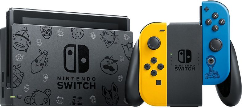 Dependiente ocio No se mueve Comprar Nintendo Switch 32 GB [Fortnite Edición especial incl. Mando  amarillo/azul, Consola sin juego] negro barato reacondicionado | rebuy