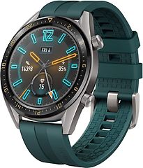 Huawei Watch GT 46,5 mm grigio con cinturino di silicone verde scuro [Active Edition]