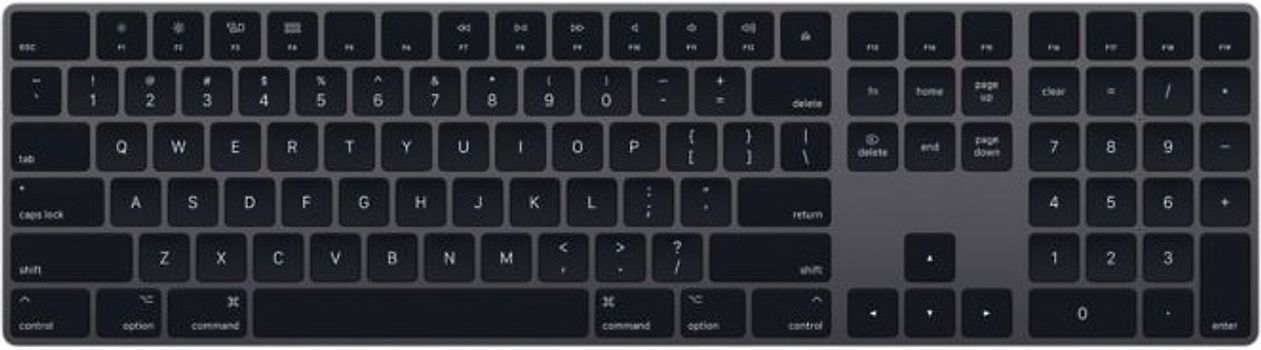 magic Keyboard Ziffernblatt [englisches Tastaturlayout, QWERTY] space grau kopen | rebuy
