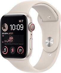 Apple Watch SE 2022 44 mm Cassa in alluminio colore galassia con Cinturino Sport galassia [Wi-Fi + Cellular]
