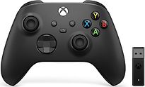 Manette Xbox Avec Adaptateur Sans-Fil Windows 10 Noir