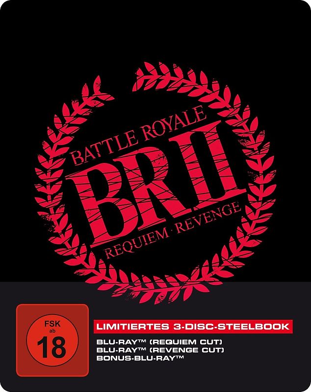 Battle Royale II [Limitiertes Steelbook , Requiem Cut + Revenge Cut, 3 Discs] Blu-ray Disc
