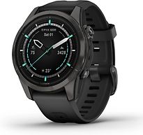 Garmin Epix Pro (Gen 2) 42 mm zwart/carbon grijs met grijze polsband [wifi, Sapphire] - refurbished