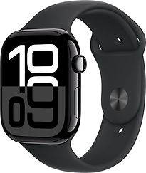 Apple Watch Series 10 46 mm Cassa in Alluminio Jet Black con Cinturino Sport S/M colore Nero [Wi-Fi]
