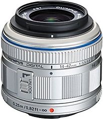 Olympus M.Zuiko Digital 14-42 Mm F3.5-5.6 Ii 37 Mm Objectif (Adapté À Micro Four Thirds) Argent