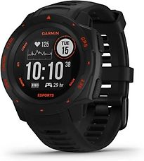 Garmin Instinct 45 mm zwart met een zwarte siliconen polsband [E-Sports Edition] - refurbished