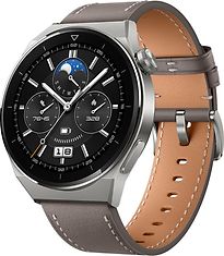 Huawei Watch GT 3 Pro 46 mm titanio con cinturino di pelle marrone