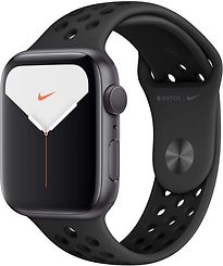Image of Apple Watch Nike Series 5 44 mm aluminium kast space grey op sportbandje van Nike antraciet/zwart [wifi] (Refurbished)