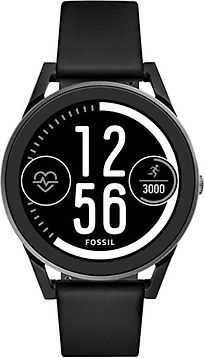 Image of Fossil Control 45 mm zwart met siliconen armband zwart [wifi, 3e generatie] (Refurbished)