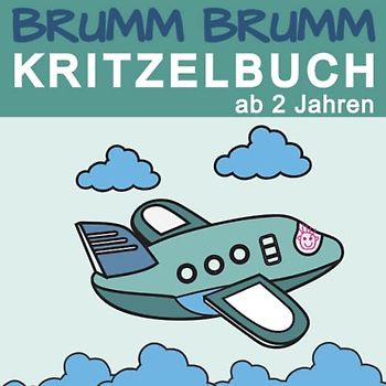 Brumm Brumm - Kritzelbuch ab 2 Jahren.: Dickes Malbuch für kreative
