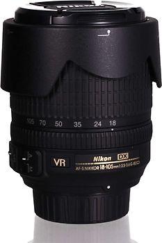 Nikon AF-S DX NIKKOR 18-105mm F3.5-5.6 ED G VR DX 67mm Filter (Cocok untuk Nikon F) Hitam