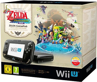 Helderheid Voetzool Kwijtschelding Refurbished Nintendo Wii U zwart 32GB [Legend of Zelda Design zonder spel]  kopen | rebuy