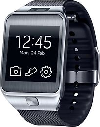 Samsung Gear 2 smartwatch 41,4mm argento con cinturino in gomma nero