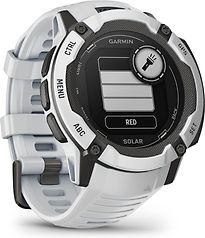 Garmin Instinct 2X Solar 50 Mm Blanc Et Bracelet En Silicone Blanc