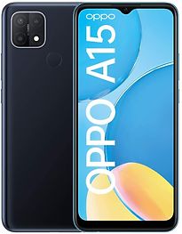 Image of Oppo A15 Dual SIM 32GB zwart (Refurbished)
