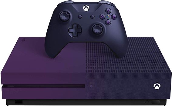 Persona especial Fortalecer desarrollo de Comprar Microsoft Xbox One S 1 TB [Special Fortnite Edition incl. Mando,  sin juego] lila barato reacondicionado | rebuy