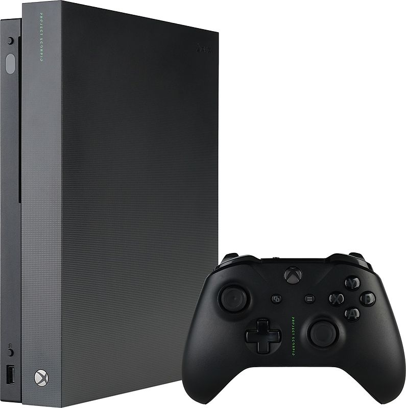 Rebuy Microsoft Xbox One X 1 TB [Project Scorpio Edition incl. Special Project Scorpio draadloze controller] zwart aanbieding