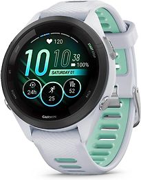 Garmin Forerunner 265S 42 mm bianco/nero con cinturino sport bianco/verde